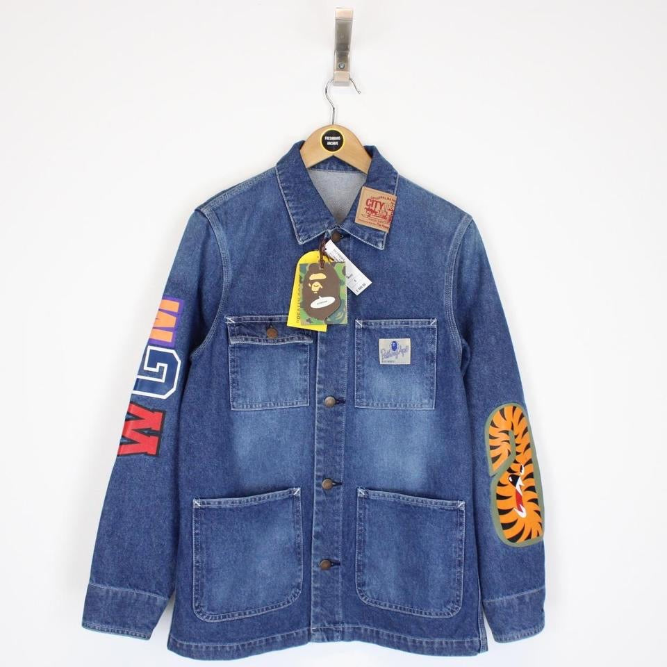 Denim jacket bape best sale