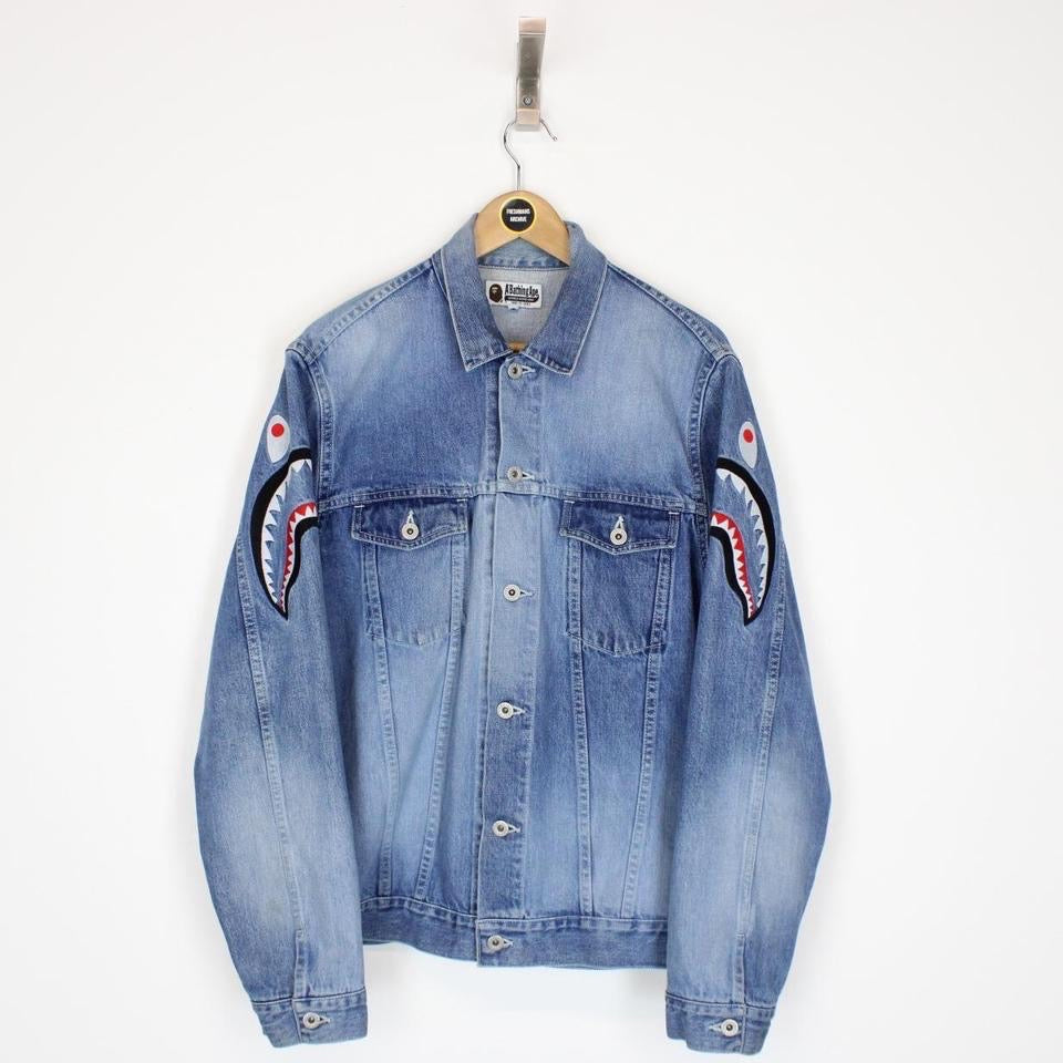 Bape Shark Denim Jacket XL – Freshmans Archive