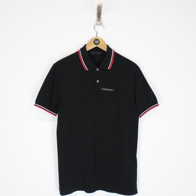 Prada Pique Polo Shirt Medium