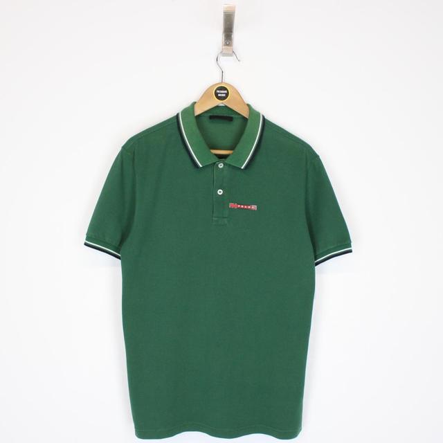 Prada pique polo shirt best sale