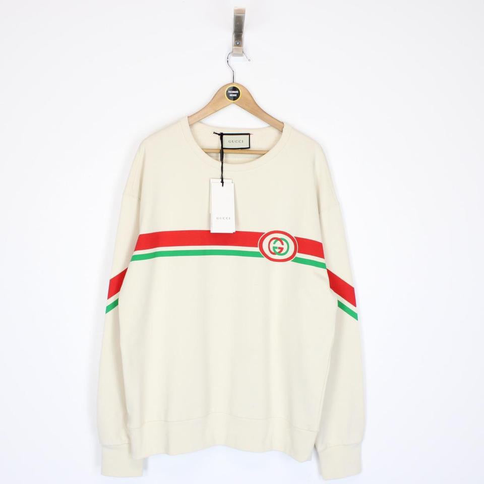 White on sale gucci sweatshirt