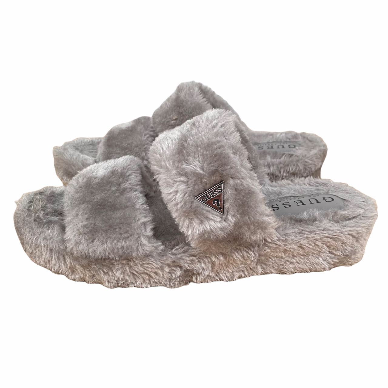 Guess discount fur slippers