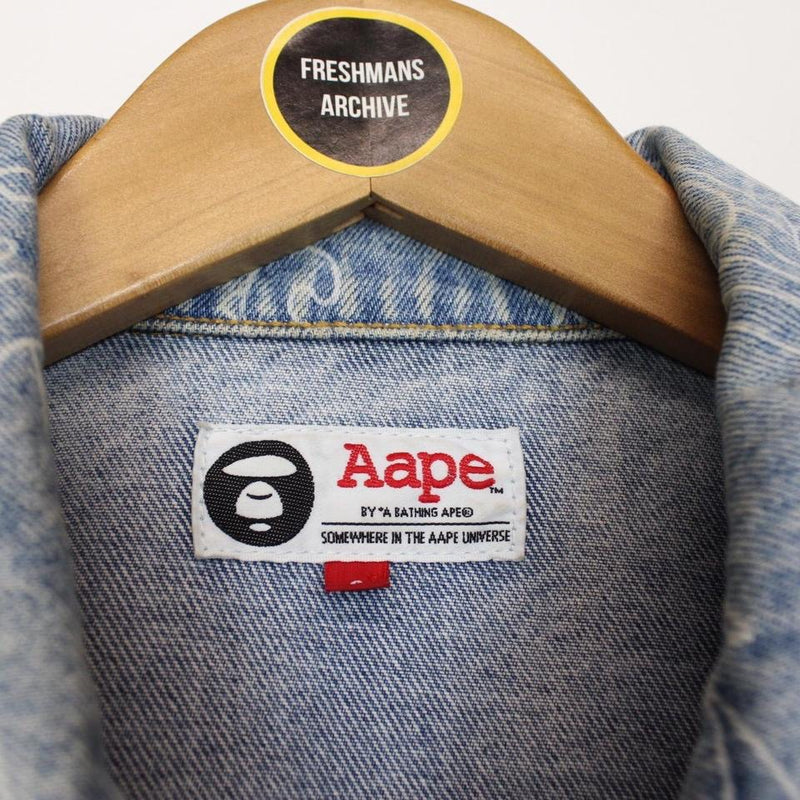 Bape Aape Denim Jacket Small