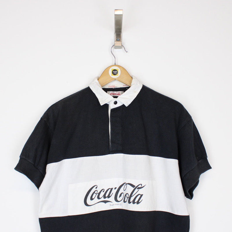 Vintage Coca Cola Rugby Shirt Small