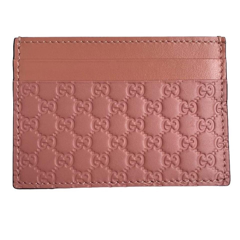 Gucci Leather Microguccisima Card Holder