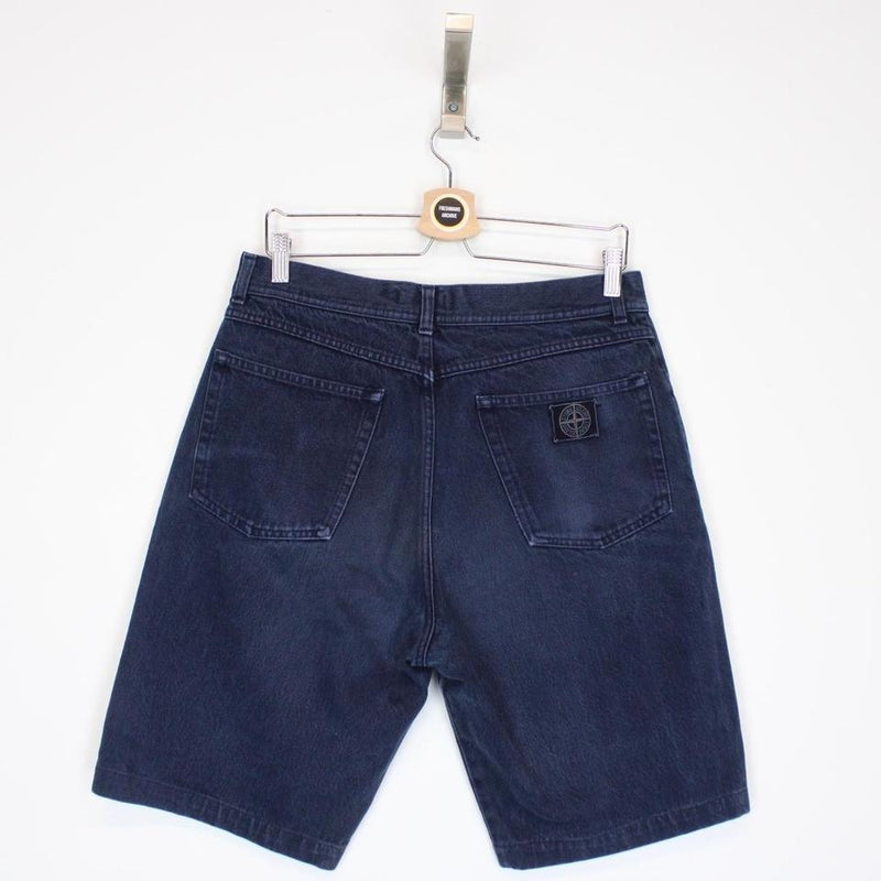 Vintage 80s Stone Island Denim Shorts Medium