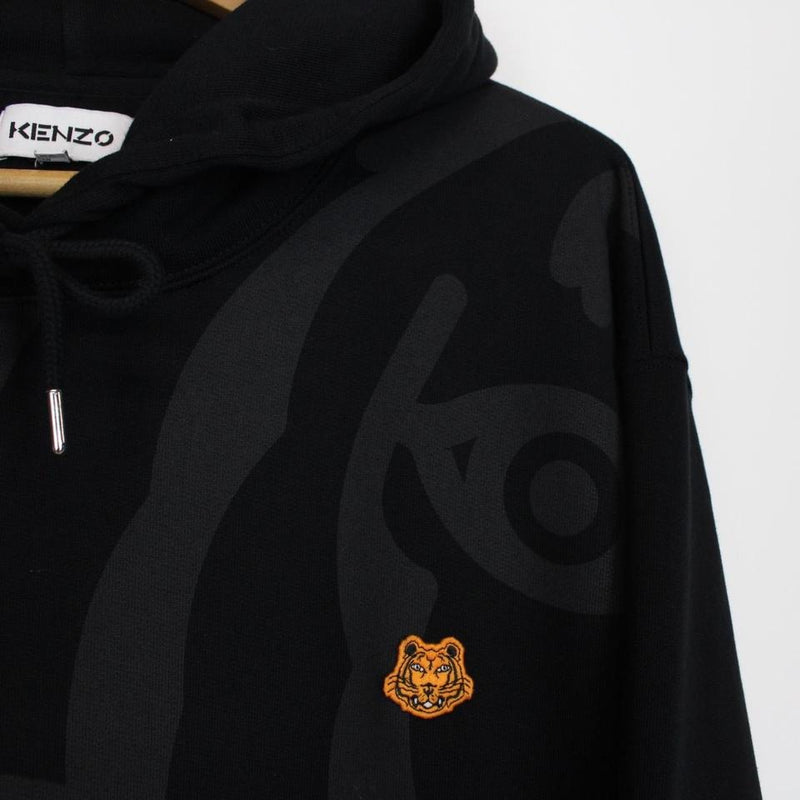 Kenzo Black K-Tiger Hoodie L/XL