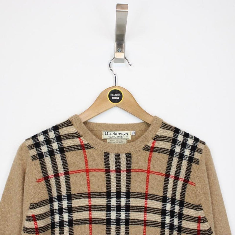 Vintage Burberry Lambswool Jumper Small