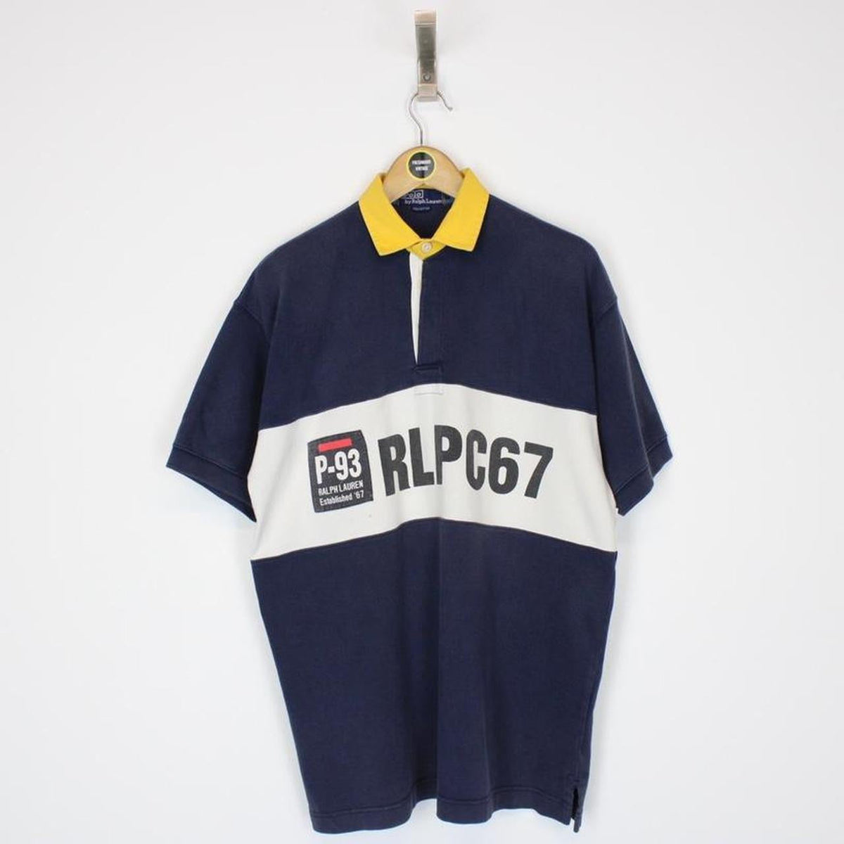 Rare Vintage 1993 Polo Ralph Lauren Rugby Shirt Small Freshmans Archive