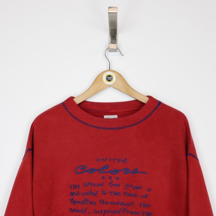 Vintage Benetton Sweatshirt Medium