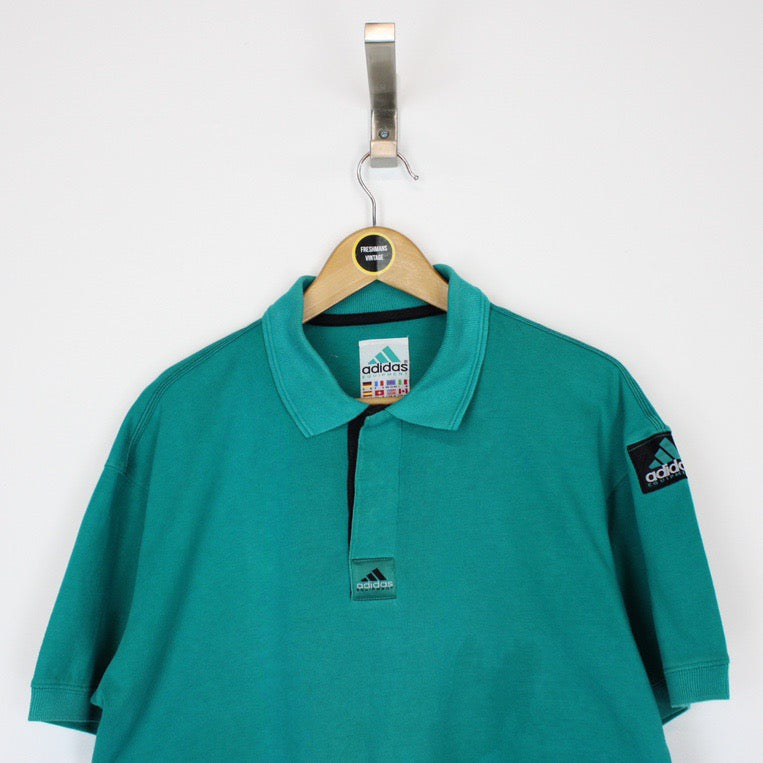 Vintage Adidas Equipment Polo Shirt Medium