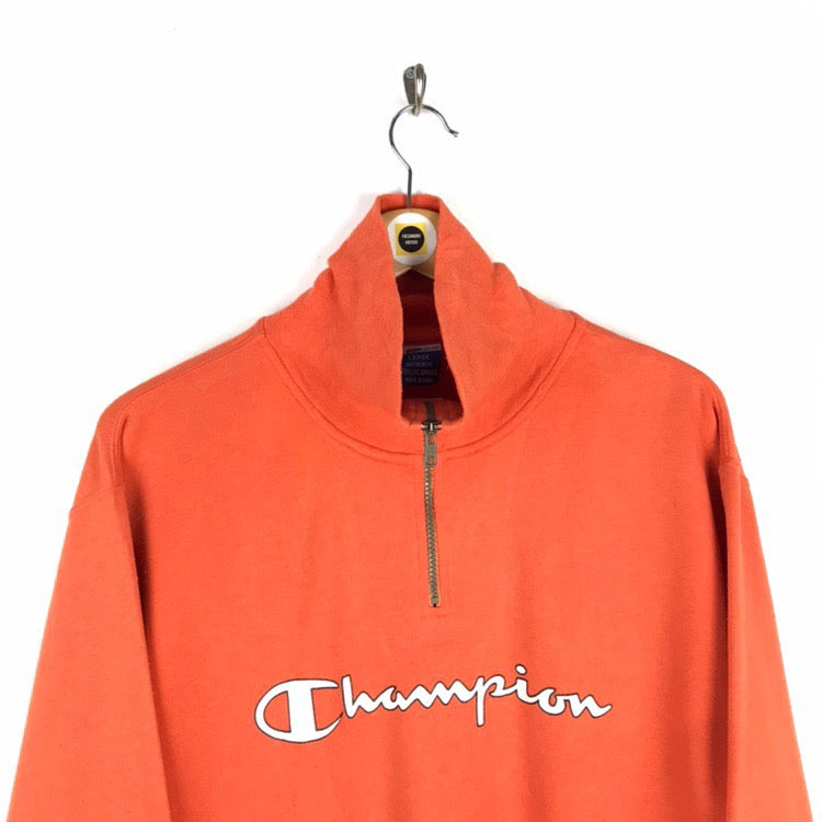 Vintage Champion 1-4 Zip Sweatshirt Large