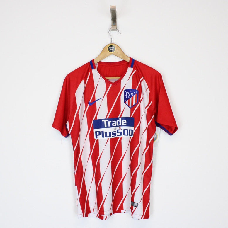 Vintage 2017-18 Atletico Madrid Shirt Small