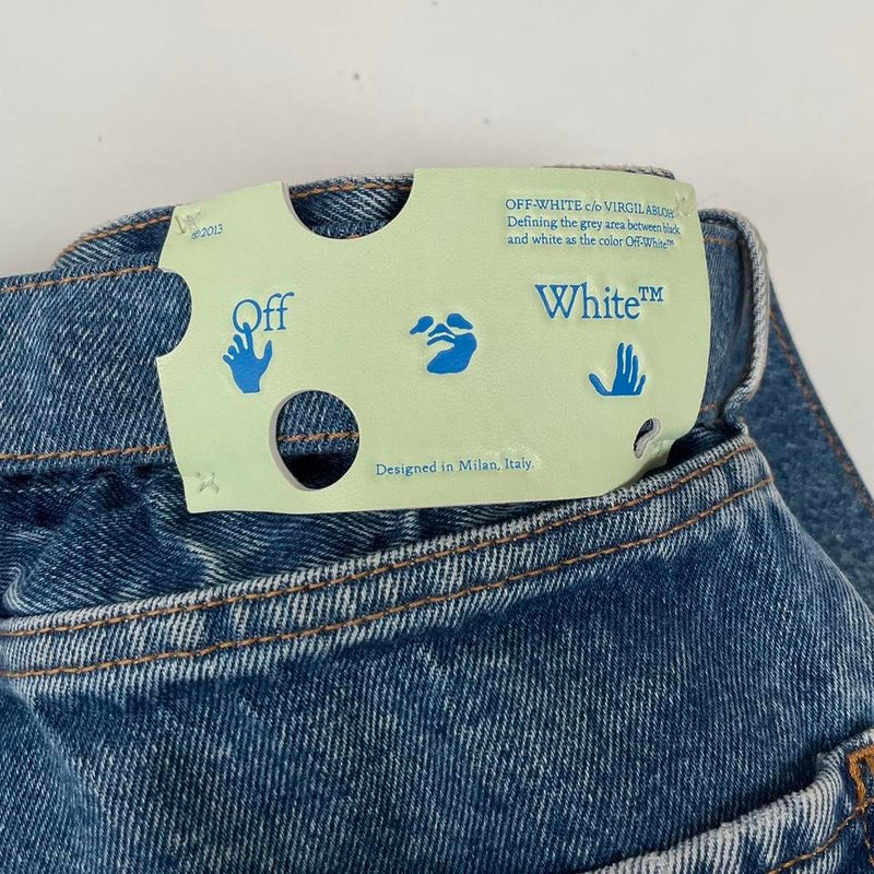 Off White Belted Jeans Medium