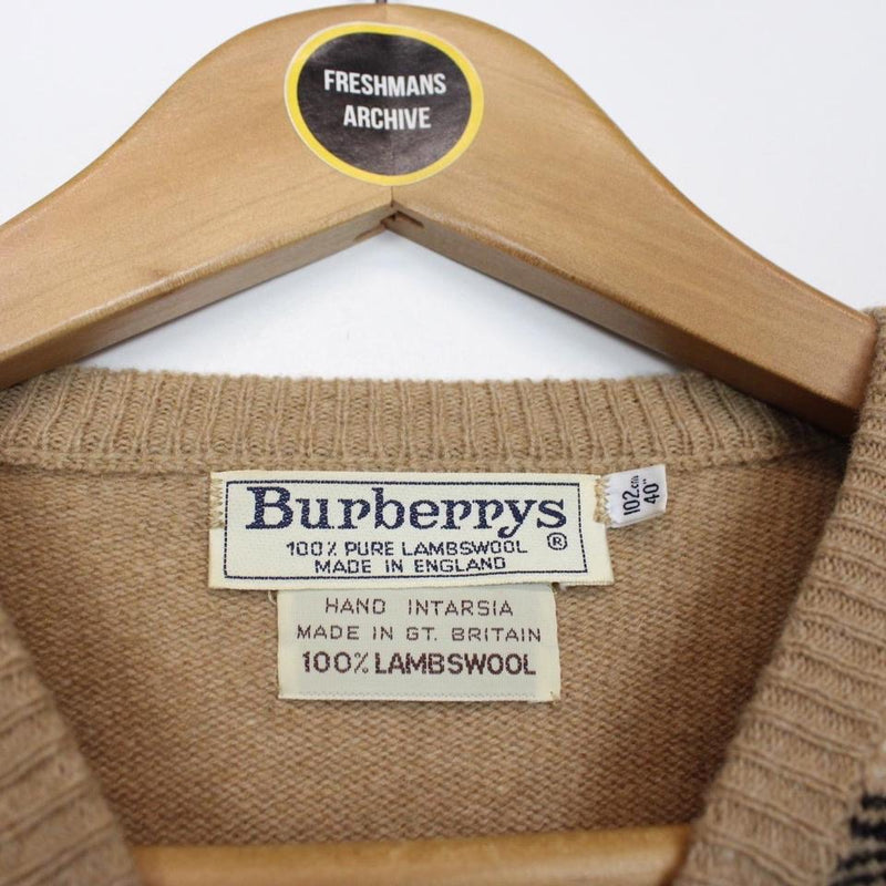 Vintage Burberry Lambswool Jumper Small