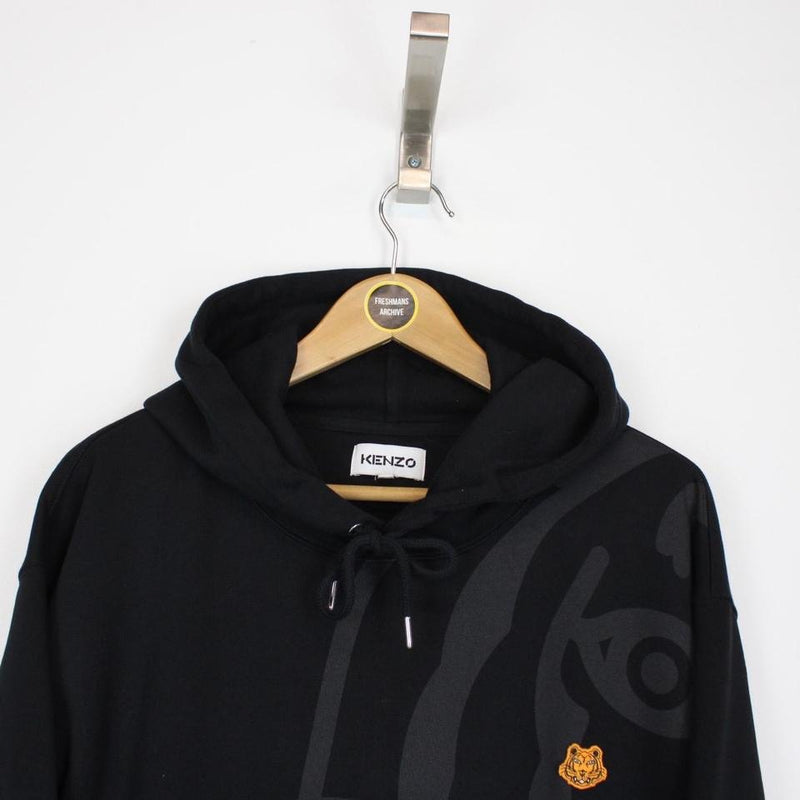 Kenzo Black K-Tiger Hoodie L/XL