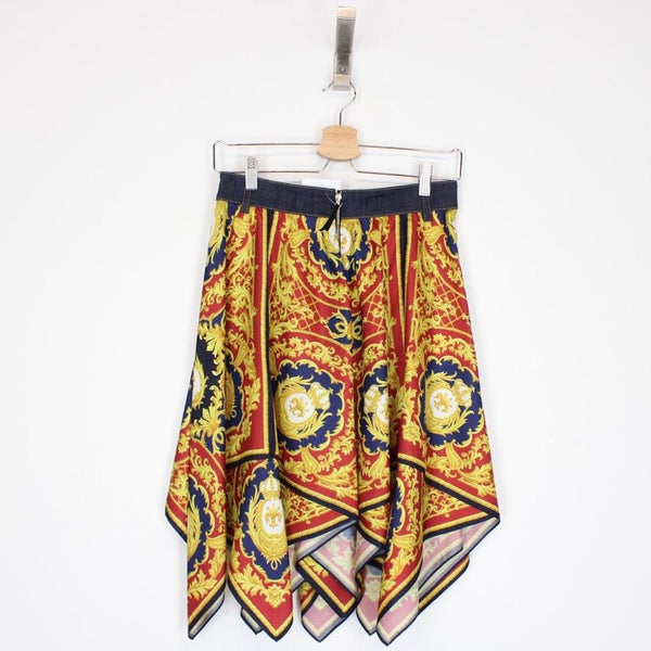 Dolce & Gabbana Silk Midi Skirt Medium