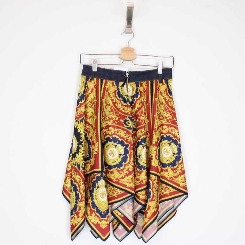 Dolce & Gabbana Silk Midi Skirt Medium