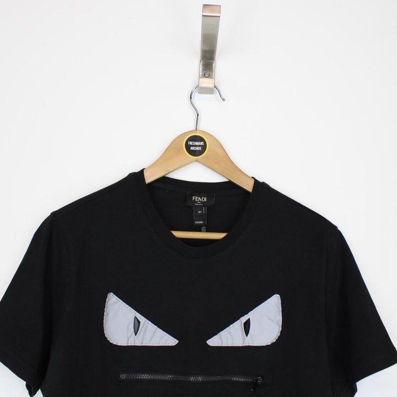 Fendi Bug Eyes Zip Mouth T-Shirt Medium