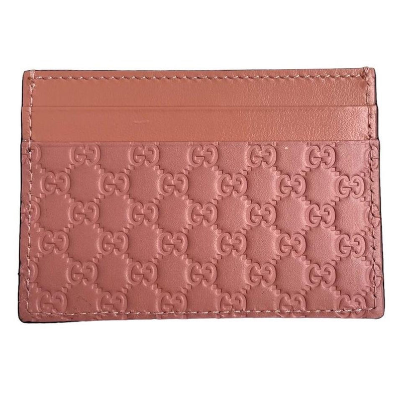 Gucci Leather Microguccisima Card Holder