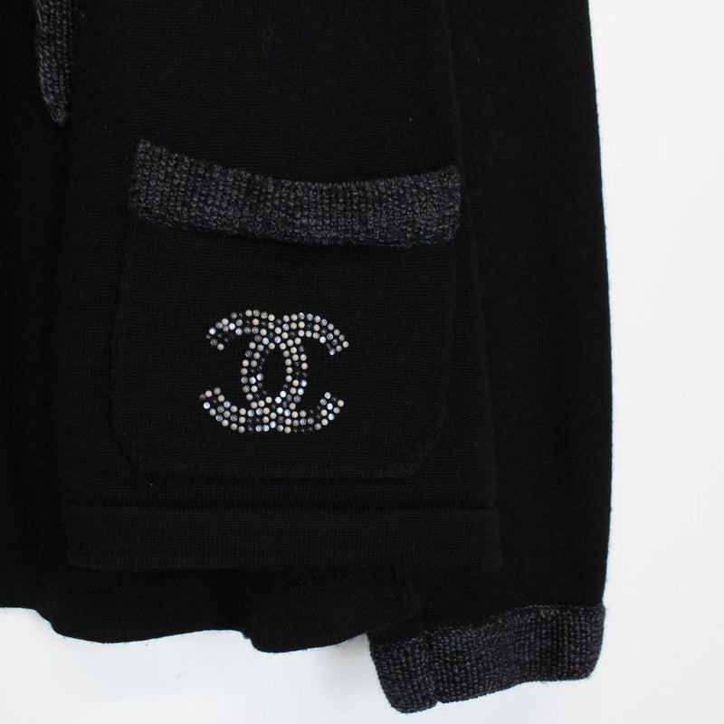 Chanel Uniform Wool Cardigan Large