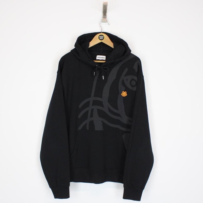 Kenzo Black K-Tiger Hoodie L/XL