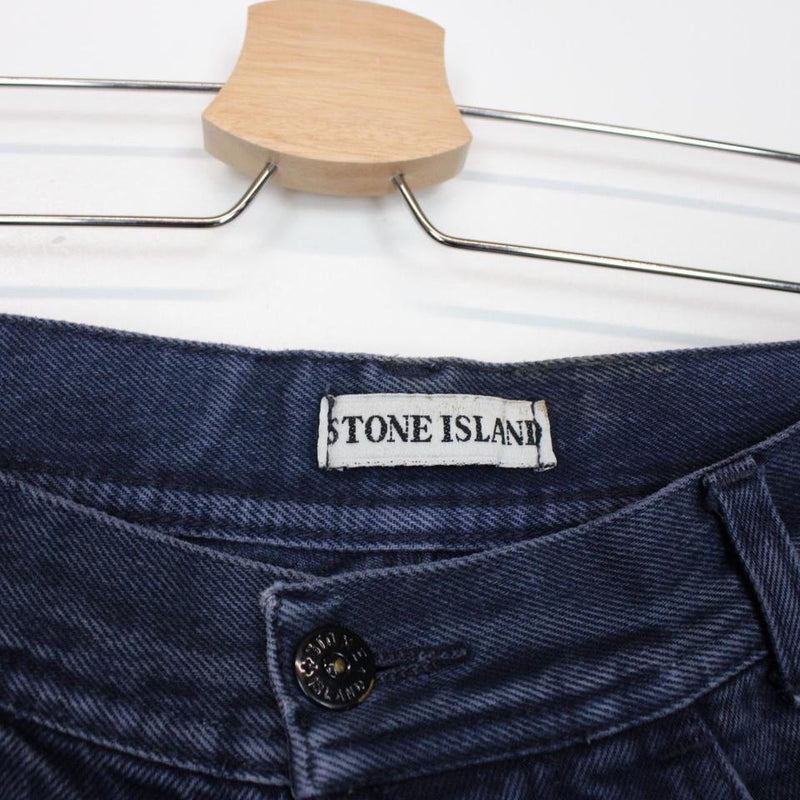 Vintage 80s Stone Island Denim Shorts Medium