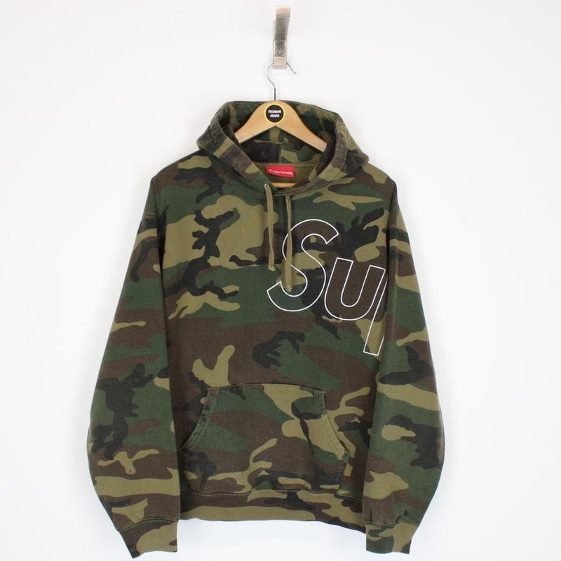 Supreme Hoodie Large Reflective Woodland Camo, Size L, NEW FW21 In Hand