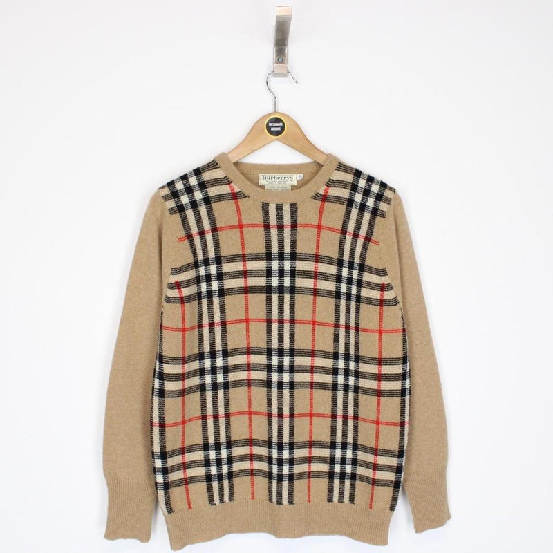 Vintage Burberry Lambswool Jumper Small