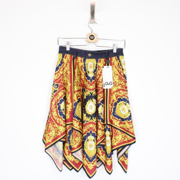 Dolce & Gabbana Silk Midi Skirt Medium