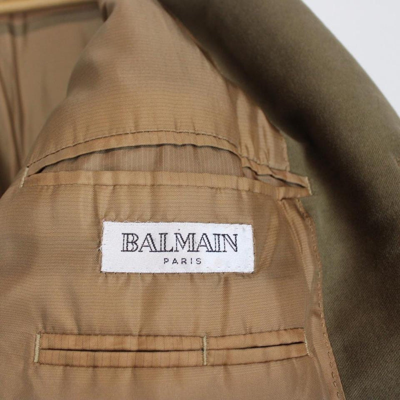 Vintage Balmain Paris Cotton Overcoat XL