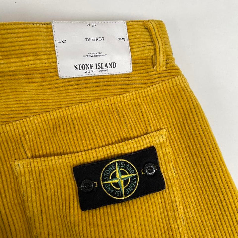 Stone Island AW 2018 RE-T Corduroy Trousers XL