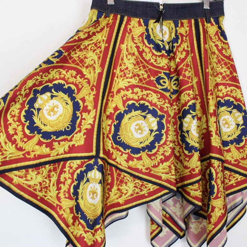 Dolce & Gabbana Silk Midi Skirt Medium