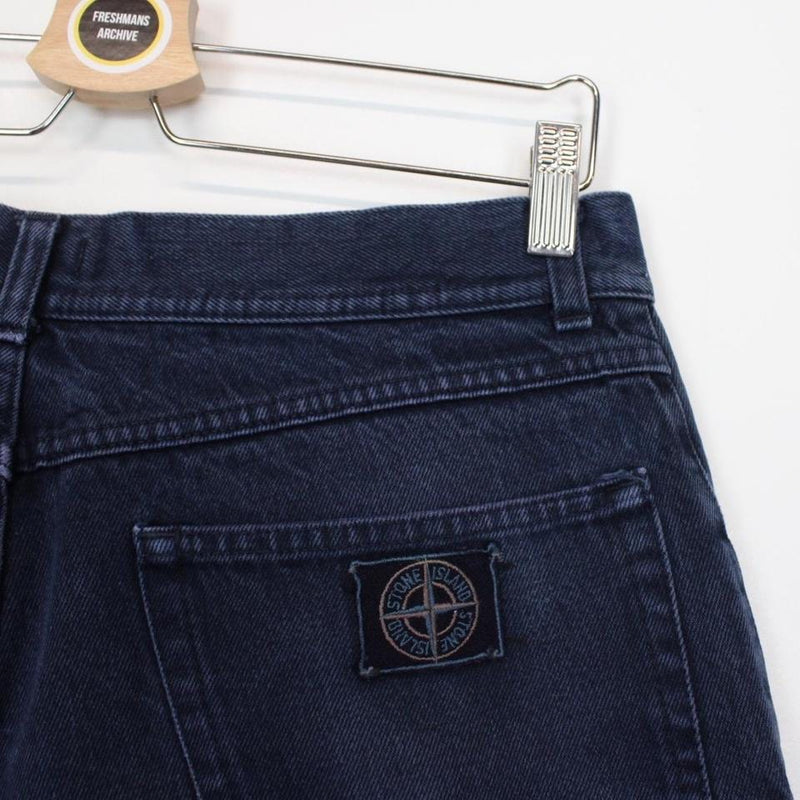 Vintage 80s Stone Island Denim Shorts Medium