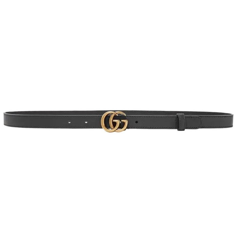 Gucci Marmont Leather Belt with GG Buckle