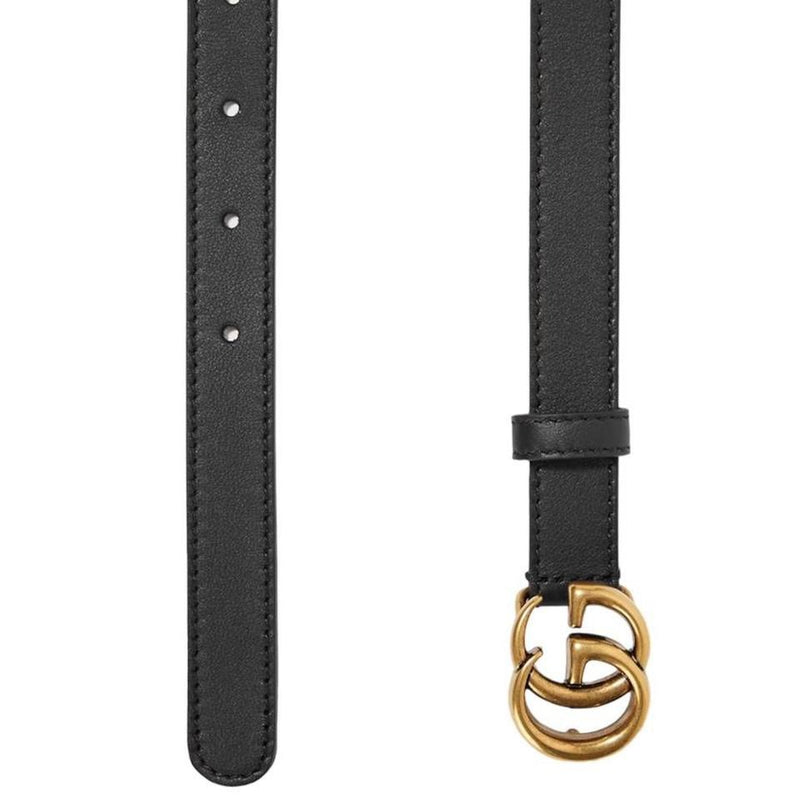 Gucci Marmont Leather Belt with GG Buckle