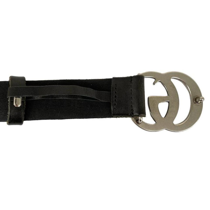 Gucci Marmont Leather Belt with GG Buckle