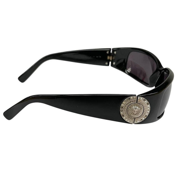 Versace Black and Silver Visor Sunglasses