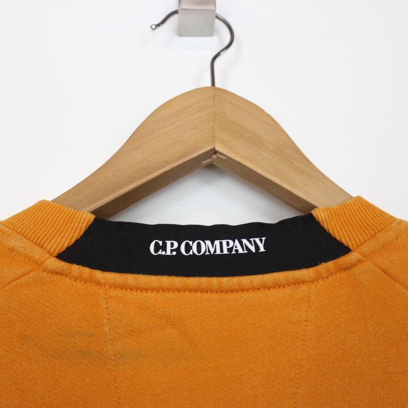 CP Company Orange Goggle Sweatshirt Jumper