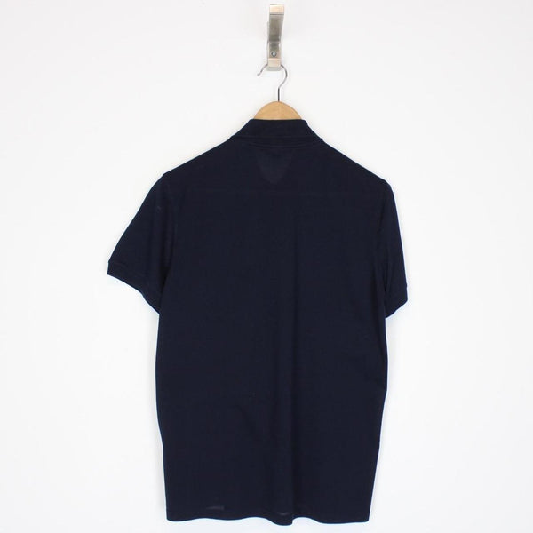 Burberry Prorsum 2015 Navy Blue Bug Pin Short Sleeve Polo Shirt