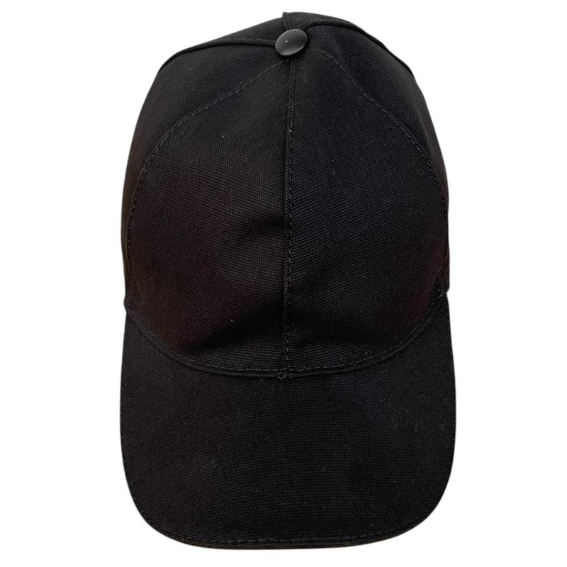 Gucci Black Canvas Cotton GG Baseball Cap