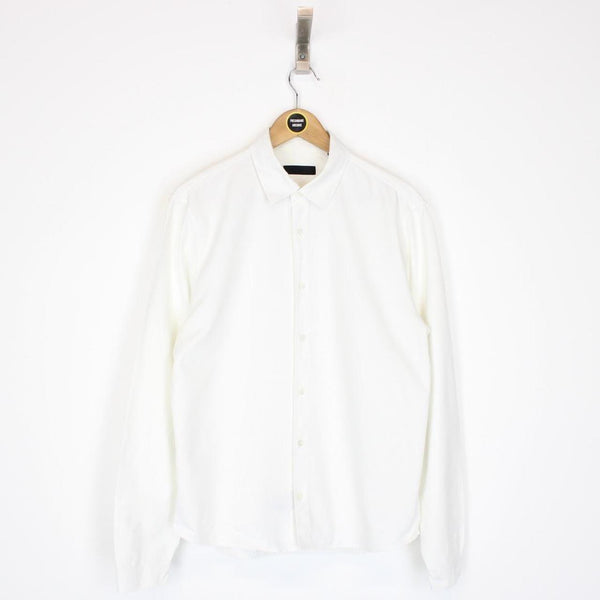 Burberry Prorsum White Long Sleeve Cotton Shirt