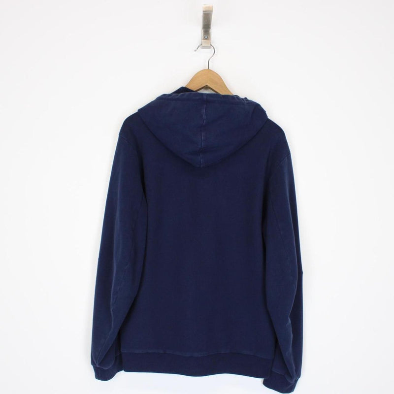 Maison Margiela Navy Blue Cotton Hoodie Jumper