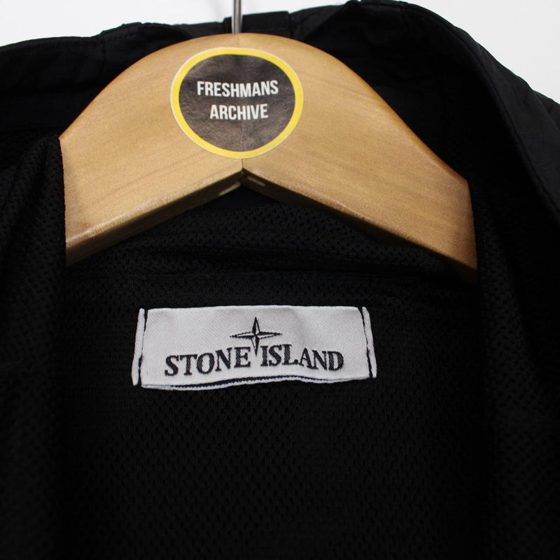 Stone Island SS 2024 Black Garment Dyed Crinkle Reps R-NY Jacket