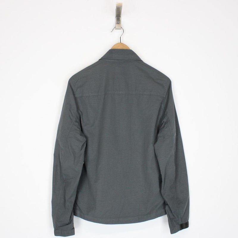 CP Company Grey Metropolis Patch Logo Nylon Overshirt Jacket