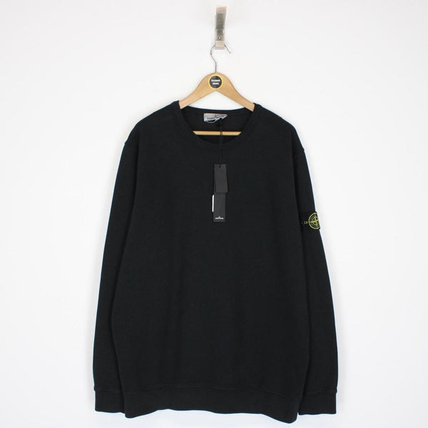 Stone Island AW 2023 Black Cotton Sweatshirt Jumper