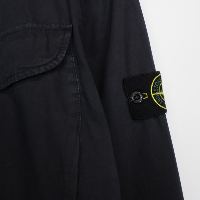 Stone Island AW 2022 Navy Blue Full Zip Overshirt Jacket