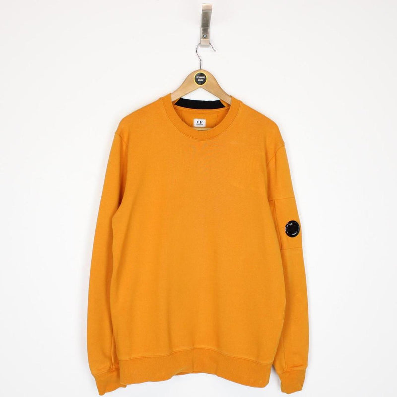 CP Company Orange Goggle Sweatshirt Jumper