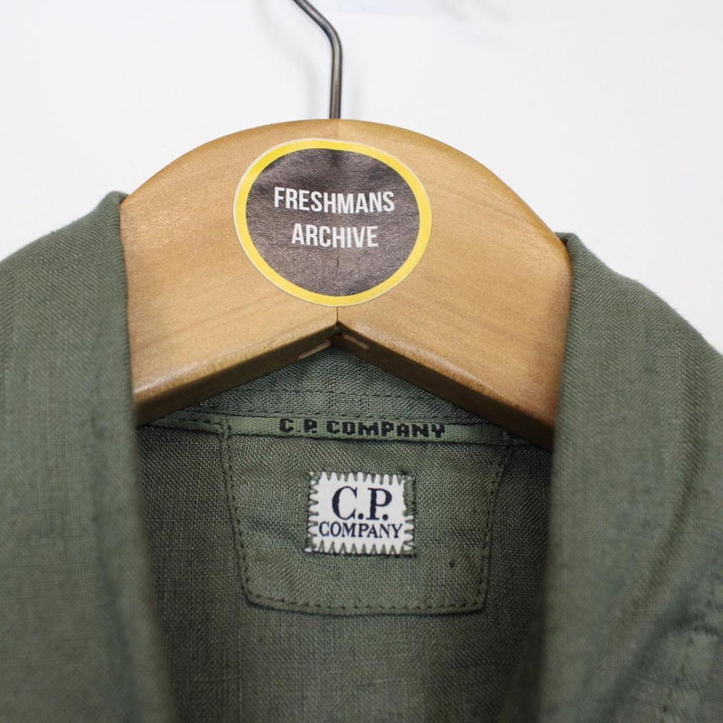 CP Company Green Long Sleeve Linen Shirt