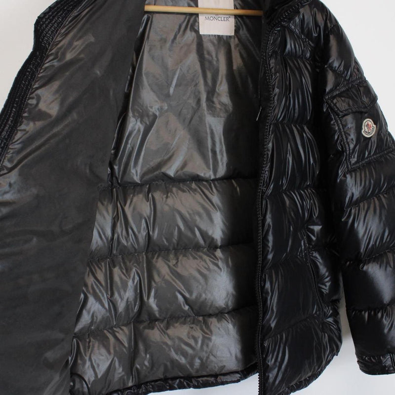 Moncler Maya Black Full Zip Down Puffer Jacket